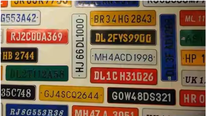 number plates india