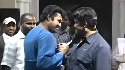 chotta mumbai viral location video manoj k jayan came to see mohanlal from big set starring him with mammootty