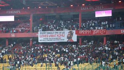 Royal Challengers Bengaluru fans at M Chinnaswamy