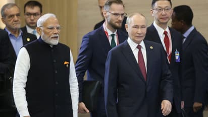 Narendra Modi and Vladimir Putin