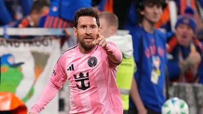 Lionel Messi playing for Miami