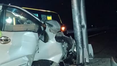 road accident on Delhi Mumbai Expressway