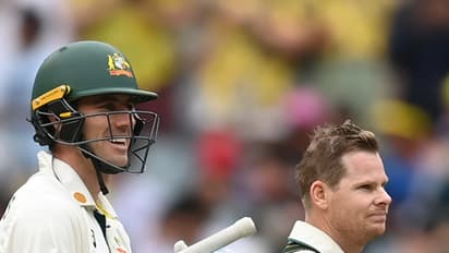 Steve Smith and Pat Cummins (Photo- ICC website)