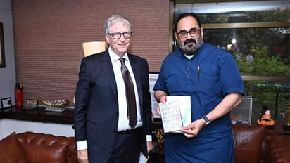Bill Gates with MoS Rajeev Chandrasekhar