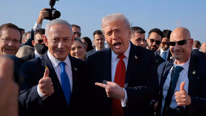 Donald Trump (right) and Benjamin Netanyahu