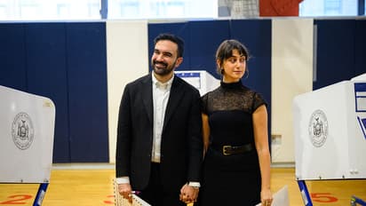 Zohran Mamdani with his wife Rama Duwaji