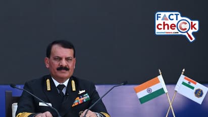 Indian Navy Chief Admiral Dinesh K Tripathi