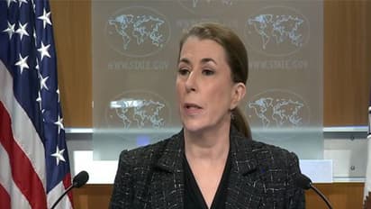 US State Department spokesperson Tammy Bruce addresses media