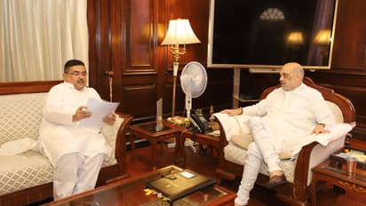 Suvendu Adhikari met Amit Shah in Delhi the day after the Panchayat election date was announced bsm