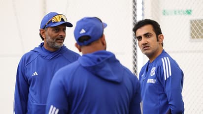 India head coach Gautam Gambhir with staff (Photo: @BCCI/X) 