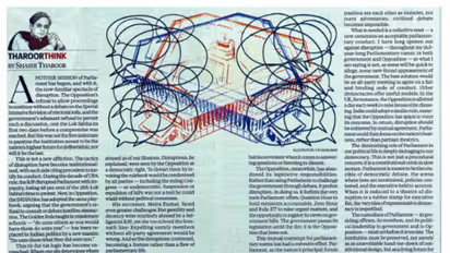 Tharoor article