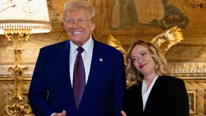 डोनाल्ड ट्रंप ने इटली की प्रधानमंत्री जॉर्जिया मेलोनी से मुलाकात की