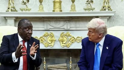 डोनाल्ड ट्रंप की साउथ अफ्रीकी राष्ट्रपति से व्हाइट हाउस में बहस