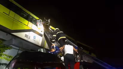 A Monorail train near Mysore Colony station experienced a power supply issue