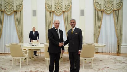 S Jaishankar meets Russian President Vladimir Putin in Moscow