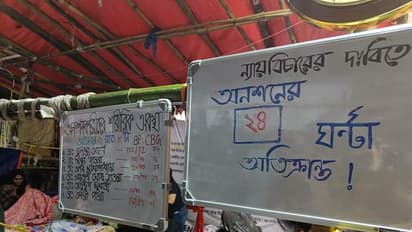 third day of the junior doctors hunger strike in Dharmatala senior doctors started a 24 hour symbolic hunger strike bsm