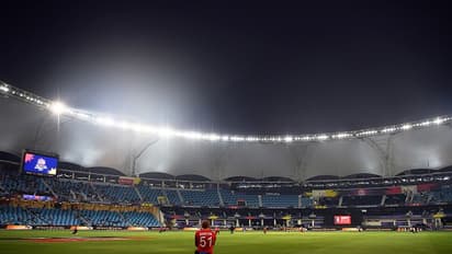 West Indies take the knee during the ICC Men's T20 World Cup match