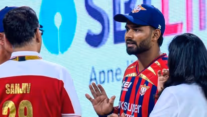 LSG Owner Sanjiv Goenka and Captain Rishabh Pant