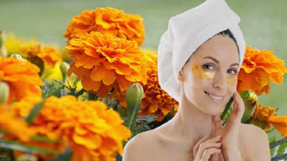 marigold flower face pack