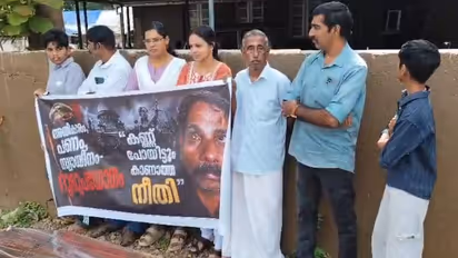 delivery van driver assaulted in thrissur family stages protest