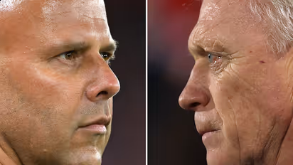 (left) Arne Slot and David Moyes