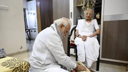 Narendra Modi and mother