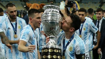 Some special moments of Lionel Messi after argentina Copa America Final 2021 spb