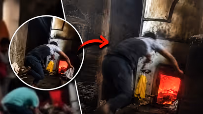 Youth jumps into electric furnace with grandmothers deadbody