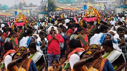 Over 3 Lakh Devotees Attend Huligemma Temple Darshan Despite Heavy Rain in Koppal