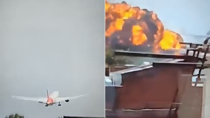 Plane crashes near Ahmedabad airport Gujarat