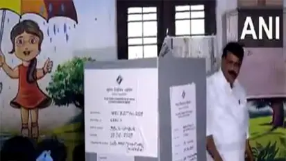  NDA candidate Adv Mohan George casts his vote