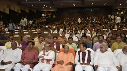 CM Yogi with cabinet watching the kerala movie