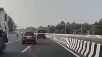 Permit of Tipper lorry to be cancelled for driving in opposite direction on 6 lane highway Permit of Tipper lorry to be cancelled for driving in opposite direction on 6 lane highway