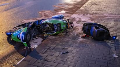 19-Year-Old Dies After Scooter Slips Under Moving Road Roller, Chilling CCTV Captures Crash