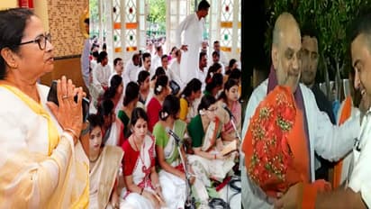 rabindra jayanti 2023 celebration in visva bharati university amit shah mamata banerjee 