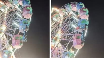 Woman Hangs in Mid-Air After Falling from Giant Wheel Ride