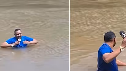 Reporter finds drowned girl's body during live report