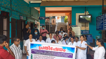 hospital staff protest
