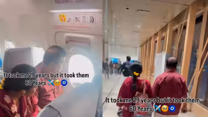 Man Takes Parents On Their First Flight, Fulfils Dad's Lifelong Dream; Viral Video Wins Hearts Online (WATCH)