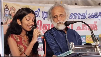 Anavadya singing along with Kaithapram