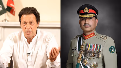 Former Pakistan PM Imran Khan and Field Marshal Asim Munir