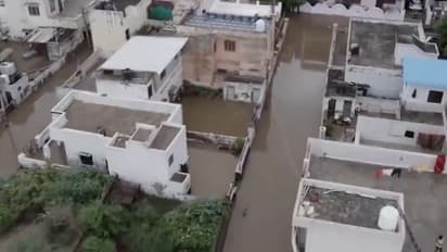 Ajmer Floods Drone View: Badi River Overflows After Heavy Rain