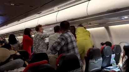 AirAsia flight turns into WWE ring