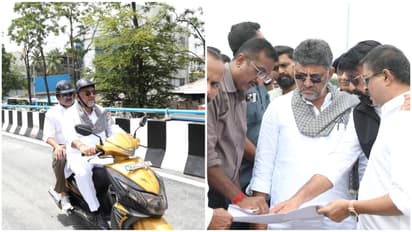 DK Shivakumar inspects Yellow Line Metro, rides with MLAs