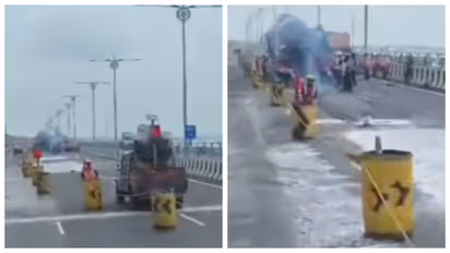 Mumbai Atal Setu Damaged