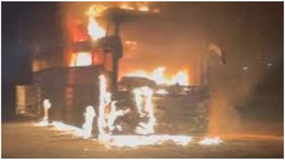 Gwalior bus fire escape