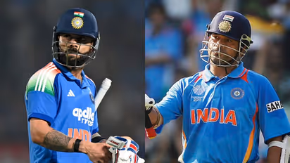 Virat Kohli and Sachin Tendulkar
