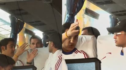 Gautam Gambhir serious chat with Abhishek Sharma