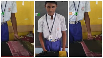 A machine that folds clothes easily A schoolboys idea is brilliant