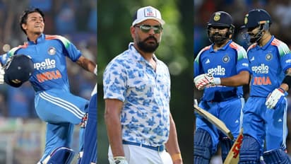 Yashasvi Jaiswal, Yuvraj Singh, Rohit Sharma and Virat Kohli